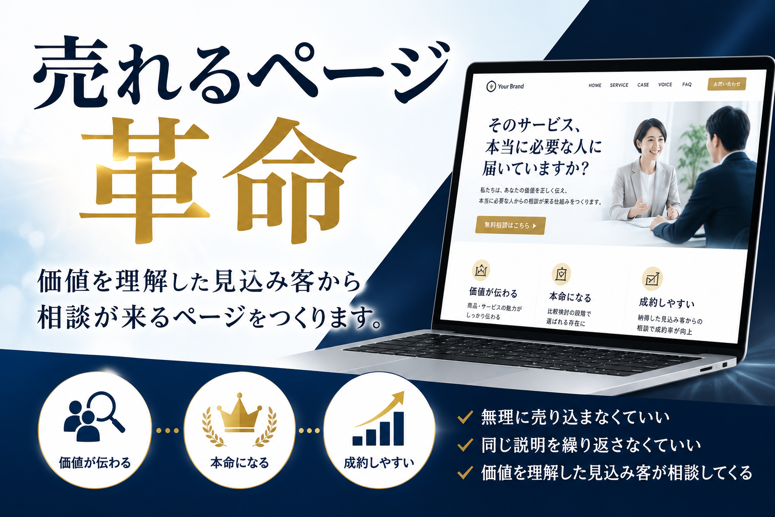 売れるページ革命 価値を理解した見込み客から、 相談が来る